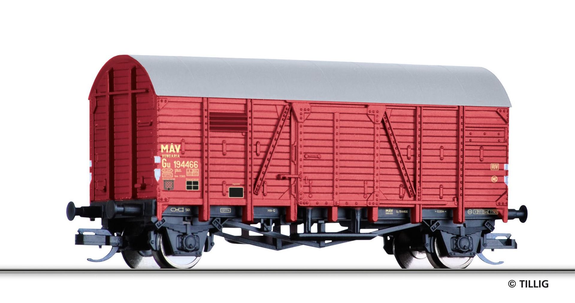 Tillig 95230 - Güterwagen gedeckt MAV Ep.III Gu TT 1:120