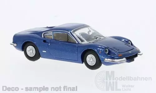 PCX-Models 870634 - Ferrari Dino 246 GT metallic blau 1969  H0 1:87