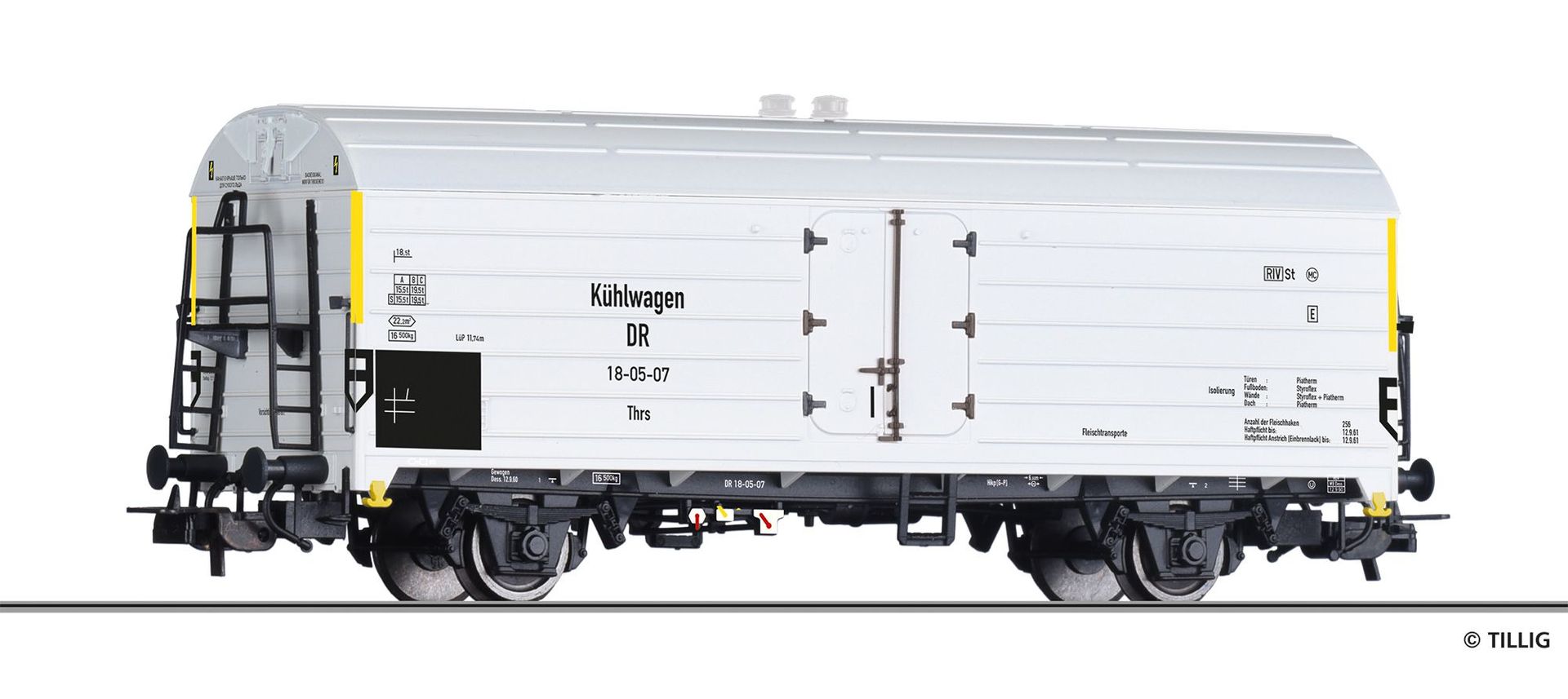 Tillig 76803 - Kühlwagen DR Ep.III Thrs H0/GL