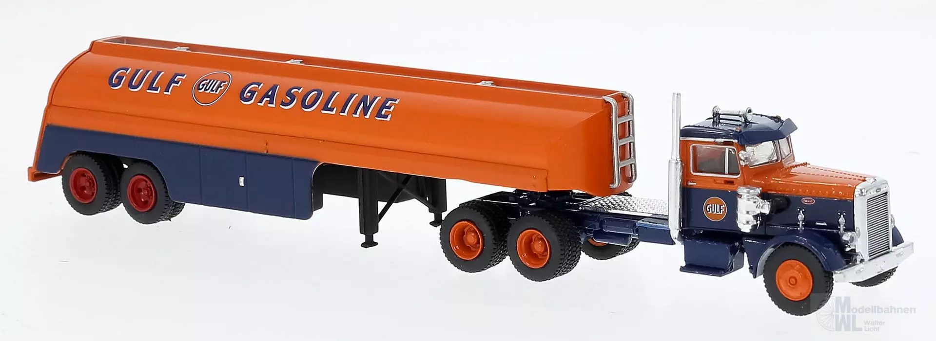 Brekina 85763 - Peterbilt 281 Tanker Gulf H0 1:87