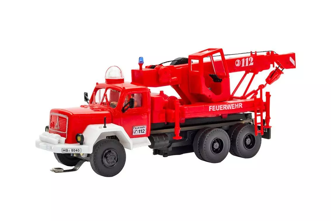 Viessmann 8051 - CarMotion Magirus Deutz Bergekran Feuerwehr H0 1:87