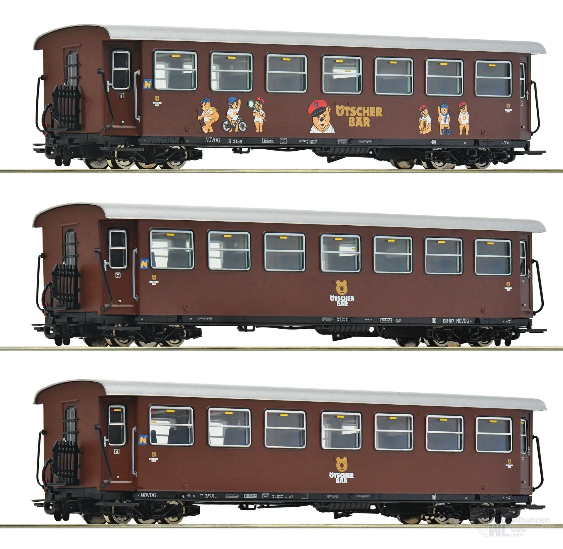 Roco 6240002 - Personenwagen Set Növog Ep.Vi Ötscherbär H0e