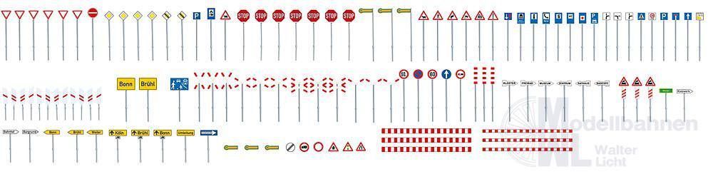 Faller 272449 - Verkehrsschilder-Set N 1:160