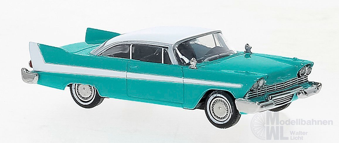 Brekina 19679 - Plymouth Fury blau/weiß H0 1:87