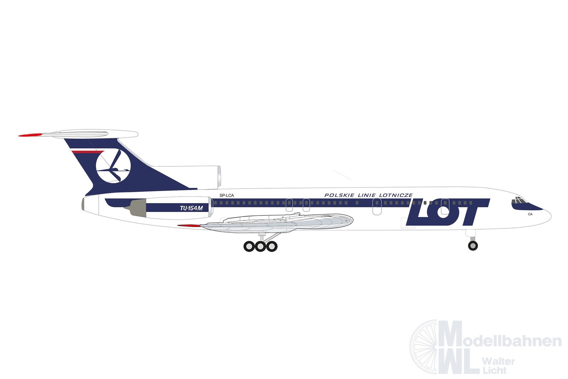 Herpa 538121 - TU-154M LOT Polish Airlines 1:500