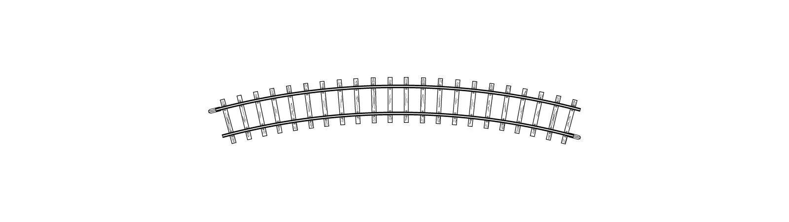 Bemo 4230000 - Gleis gebogen R 330 mm 30° H0m