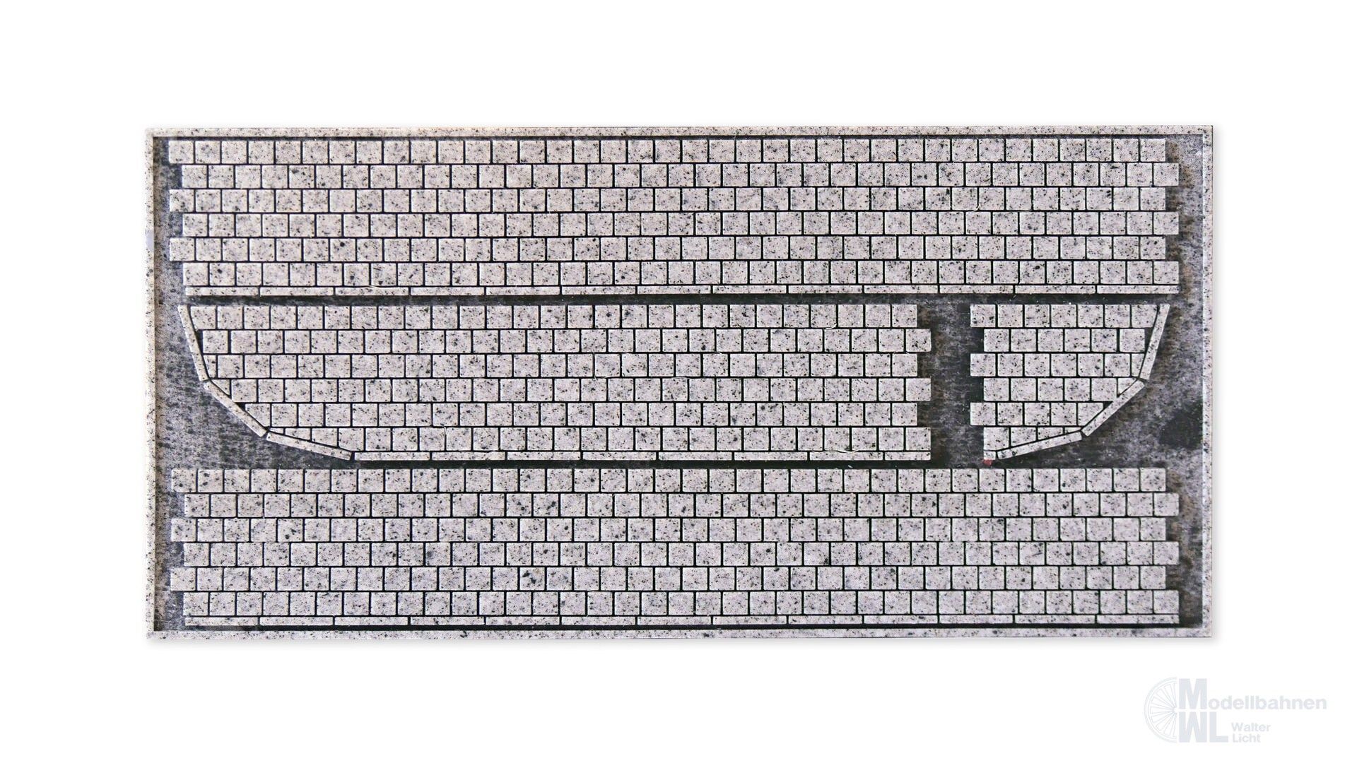 Noch 60342 - Struktur-Bürgersteig Kopfsteinpflaster 2,4 cm breit, Gesamtlänge 83 cm H0 1:87