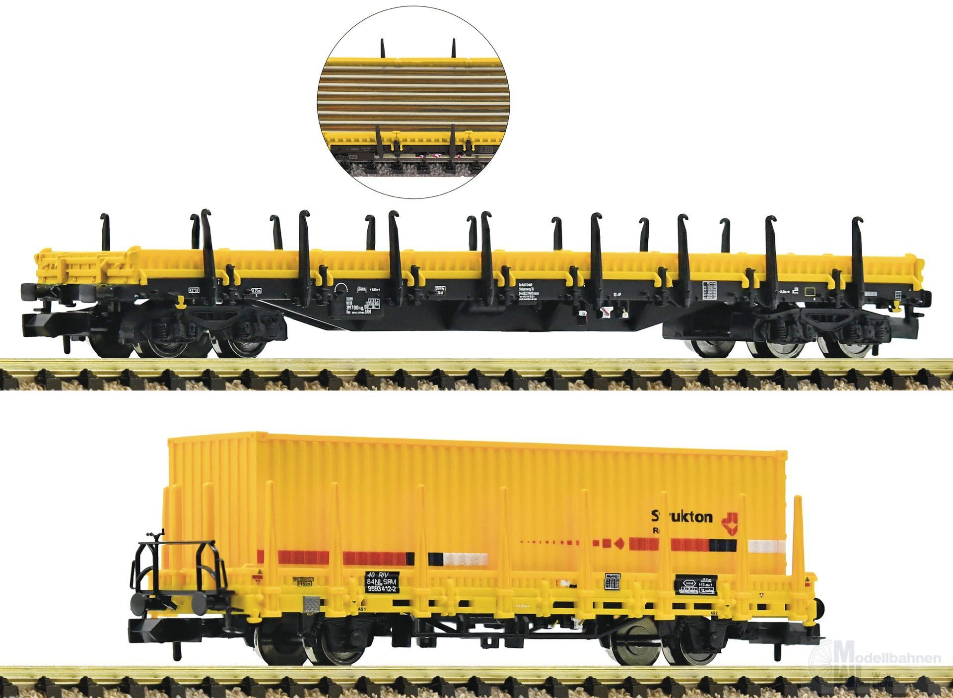 Fleischmann 880908 - Rungenwagen Set Strukton Rail Ep.VI N 1:160