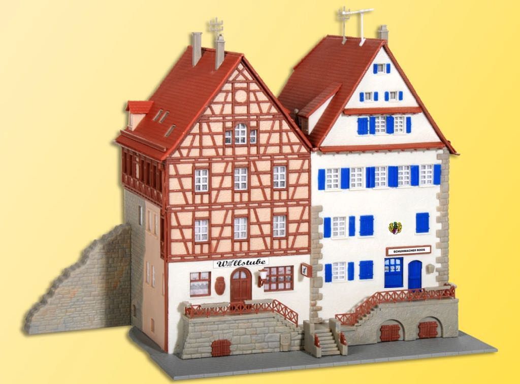 Kibri 37368 - Fachwerkhaus an der Stadtmauer 2 Stück N 1:160