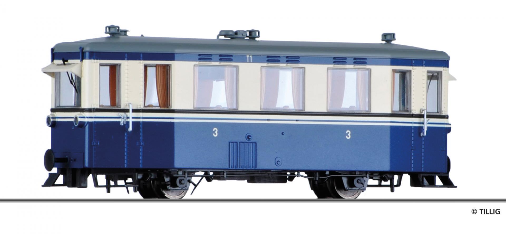 Tillig 02941 - Triebwagen VT 133 522 MEG Ep.III H0m