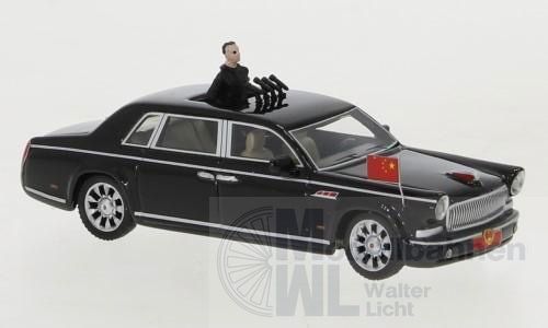 BoS-Models 87796 - Hongqi L9 mit Figur schwarz 2017  H0 1:87