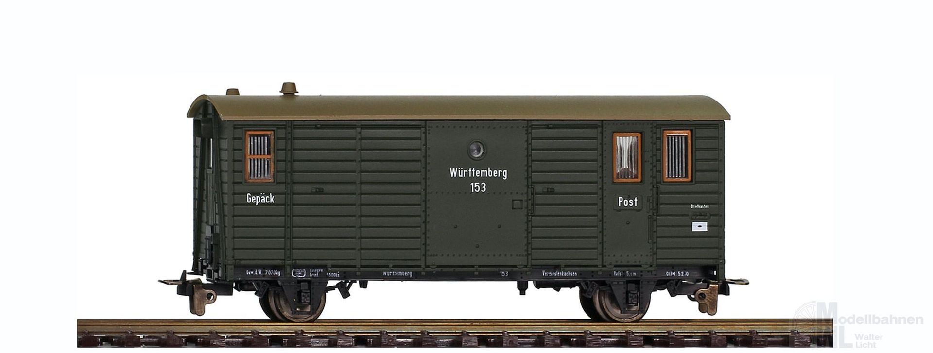 Bemo 3001802 - Packwagen K.W.St.E. Ep.I 152 H0e