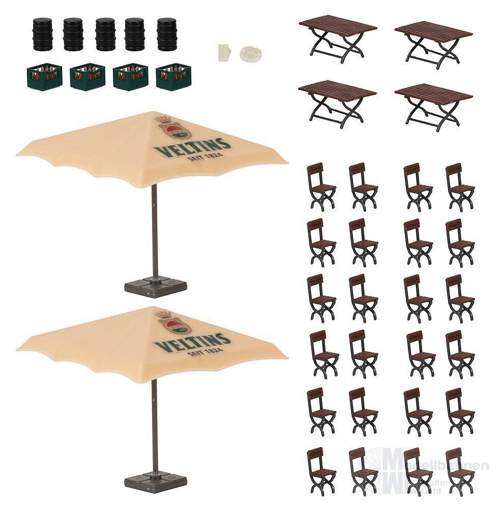 Faller 180437 - Biergarten-Set Veltins H0 1:87