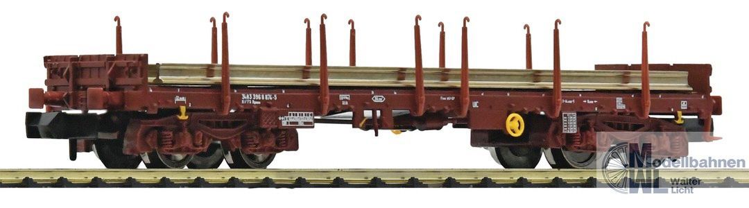 Fleischmann 6660002 - Flachwagen FS Ep.V bel. Mit Schienenprofielen N 1:160