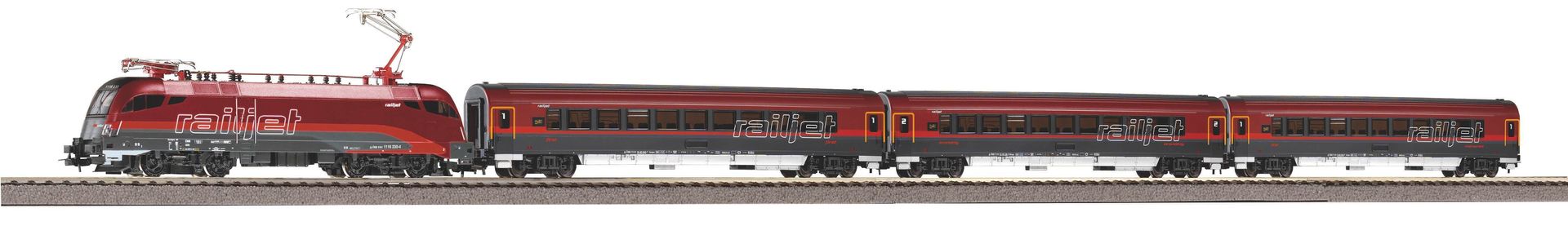 Piko 57178 - S-Set E-Lok Railjet ÖBB A-Gleis & B V