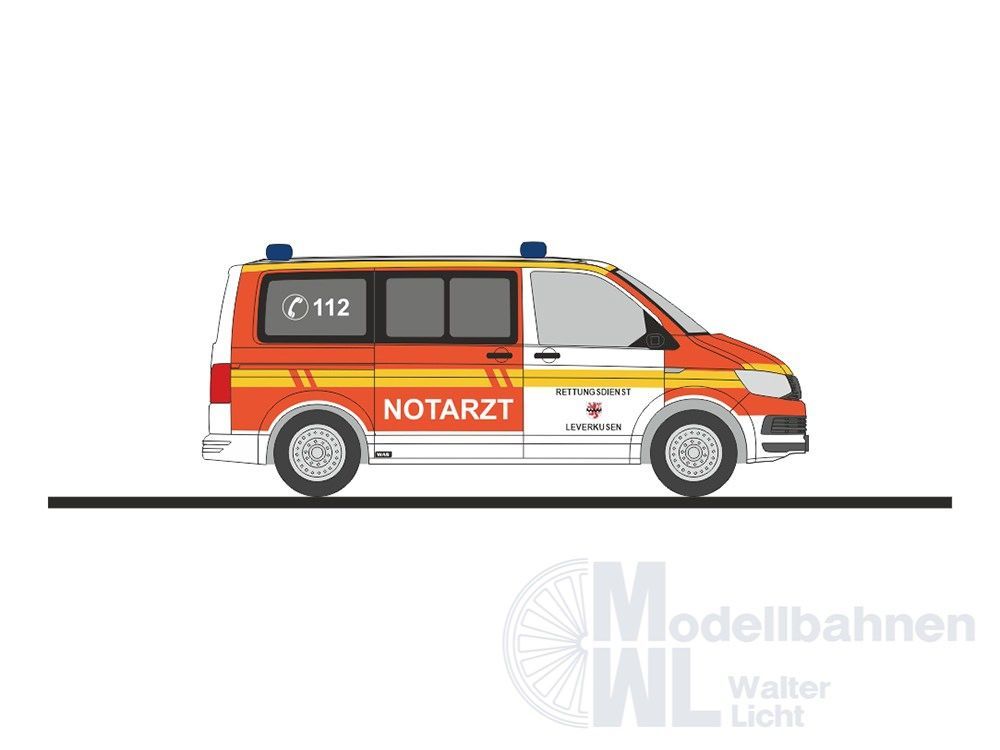 Rietze 53797 - Volkswagen T6 Rettungsdienst Leverkusen H0 1:87