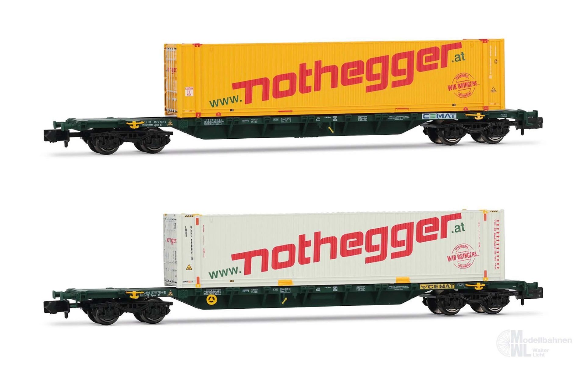 Arnold 6657 - Containertragwagen ÖBB Ep.V/VI Nothegger N 1:160