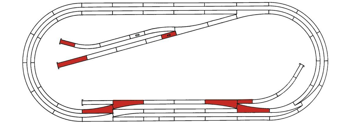 Roco 42013 - Gleisset E ROCO-LINE mit Bettung H0/GL