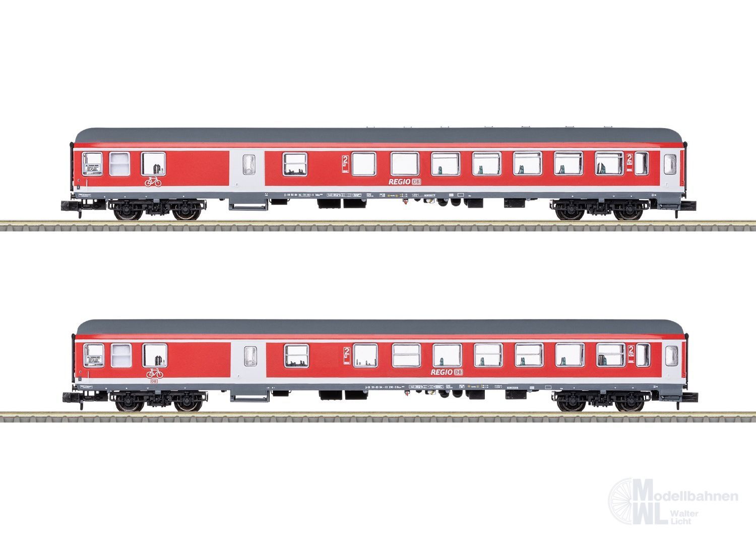 Trix 18258 - Personenwagen Set DB Ep.VI 2.tlg. N 1:160