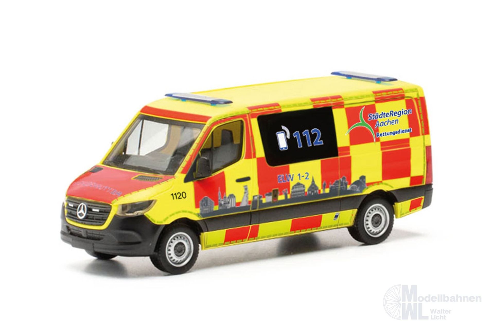 Herpa 097741 - Mercedes-Benz Sprinter 18 FD RD Aachen H0 1:87