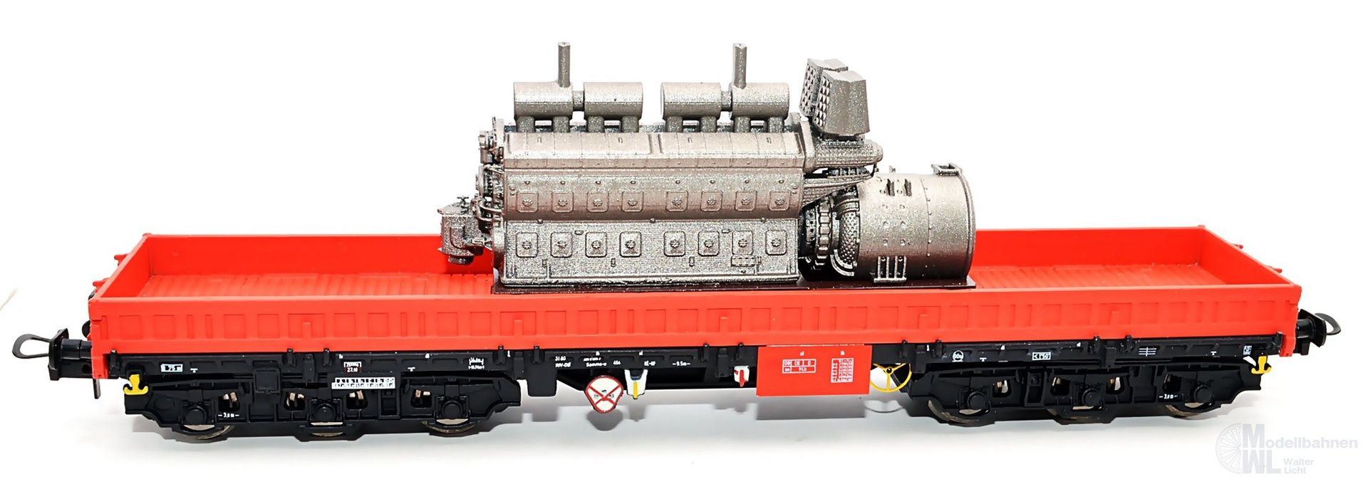 NPE NW22215 - Schwerlastwagen DB Cargo Ep.V/VI Samms-u 454 Lokdieselmotor H0/GL