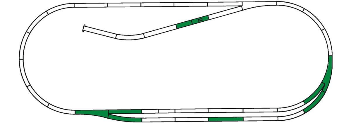 Roco 42011 - Gleisset C ROCO-LINE mit Bettung H0/GL