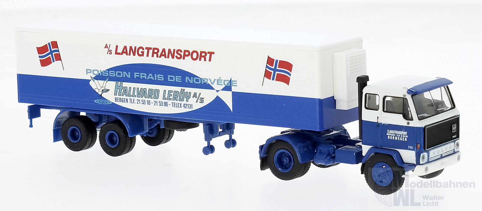 Brekina 85684 - Volvo F89 Hallward Leröy (NO) H0 1:87