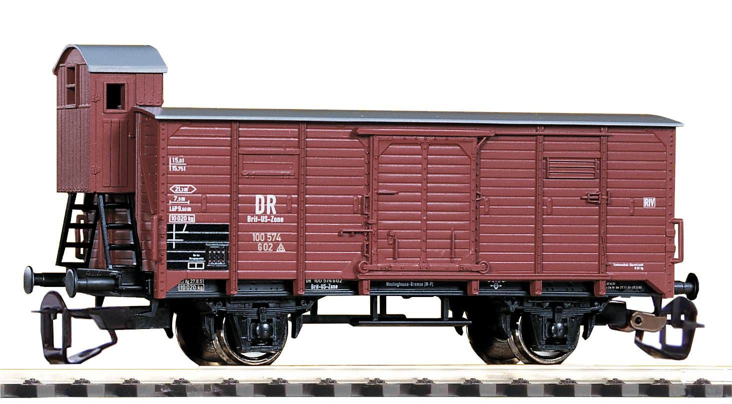 Piko 47760 - Güterwagen gedeckt DR Ep.III G02 mit Bremserhaus TT 1:120