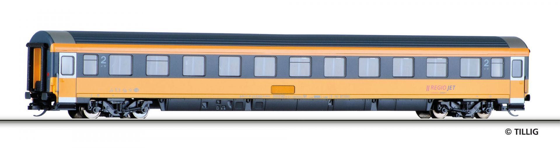 Tillig 13557 - Reisezugwagen RegioJet Ep.VI 2.Kl. Bmz TT 1:120