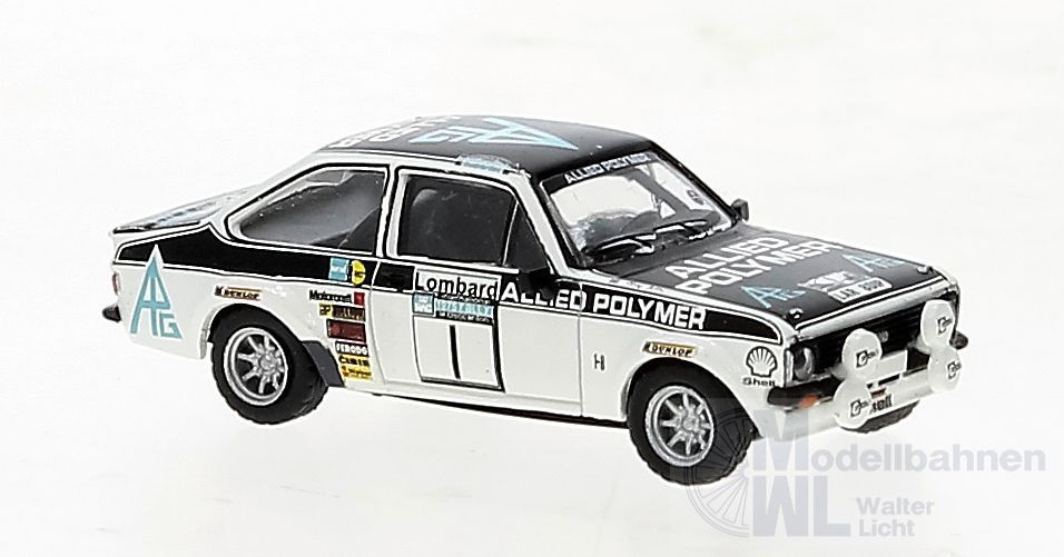 Brekina 19581 - Ford Escort RS 1800 1 Timo Mäkinen Sieger RAC 1975 für Set H0 1:87