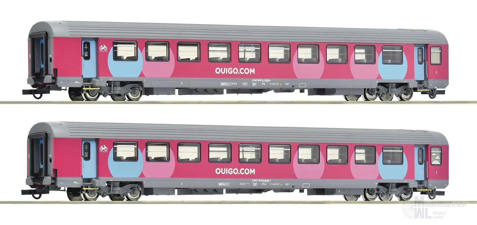 Roco 6200024 - Corailwagen Set SNCF Ep.VI 2.tlg. H0/GL