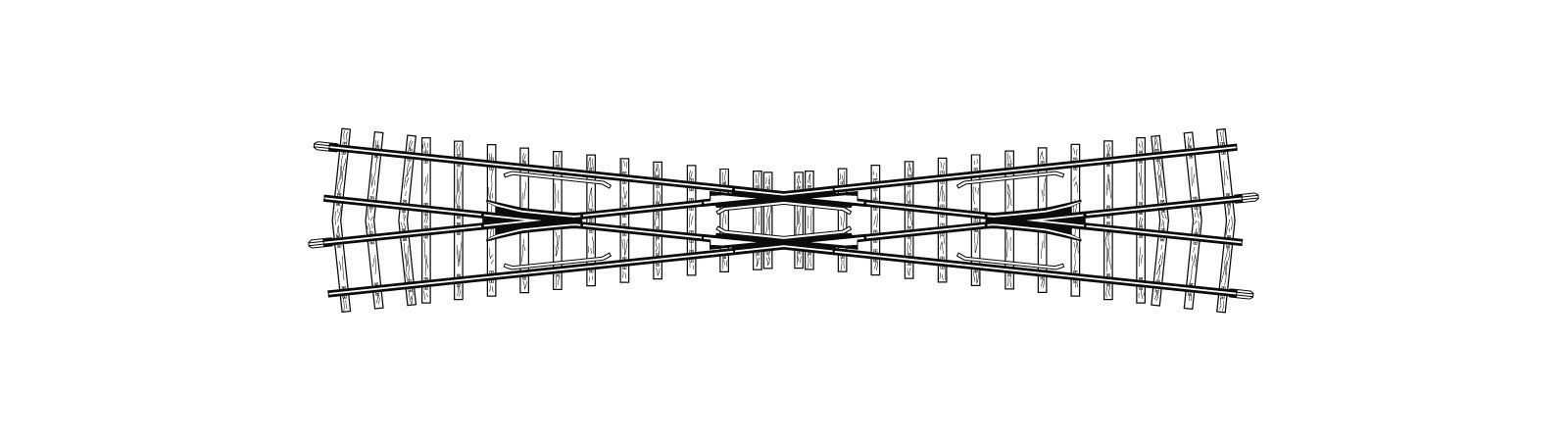 Bemo 4218000 - Kreuzung 12° 220 mm H0m