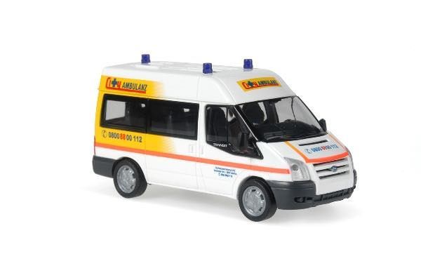 Rietze 51537 - Ford Transit Modell 2006 City Ambulanz Hamburg H0 1:87