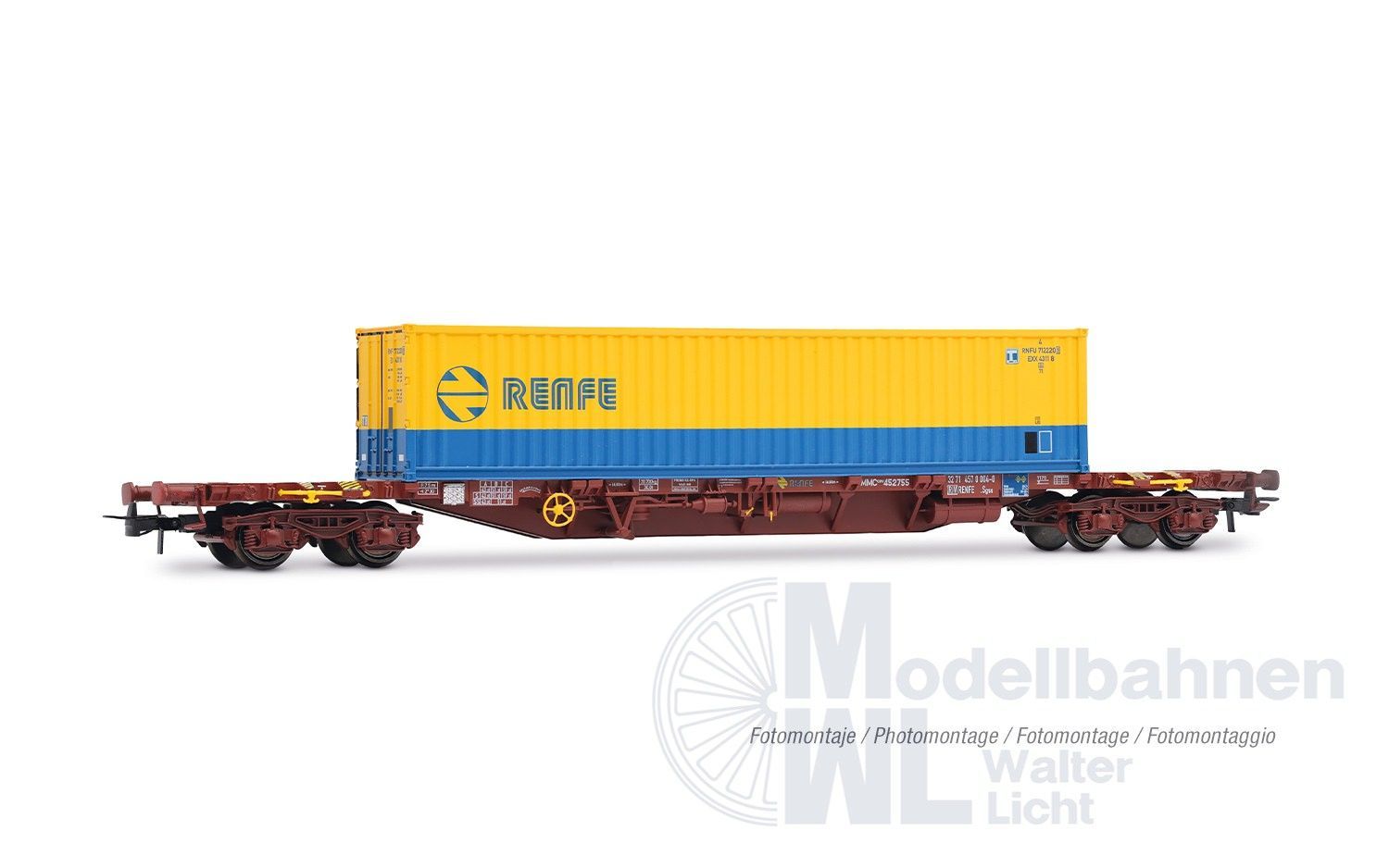 Electrotren 6065 - Containertragwagen RENFE Ep.IV MMC3 H0/GL