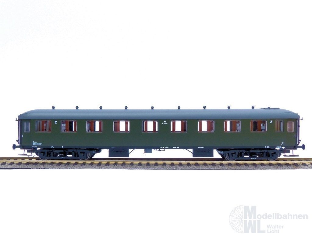Exact Train 10027 - Personenwagen NS Ep.III AB7535 grün graues Dach H0/GL