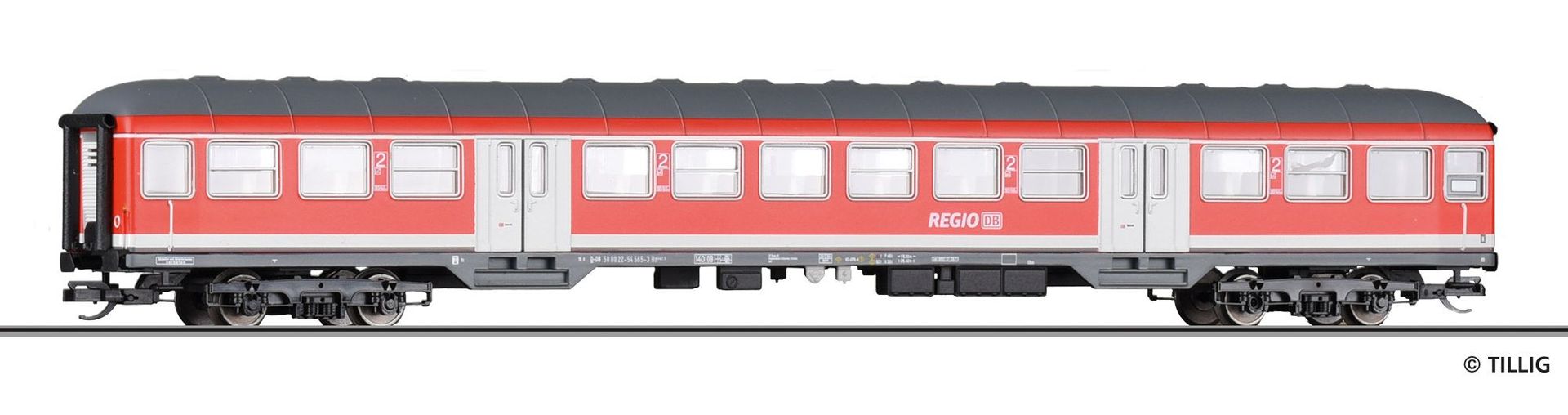 Tillig 16851 - Personenwagen DB Ep.VI 2.Kl. Bn 447.5 TT 1:120