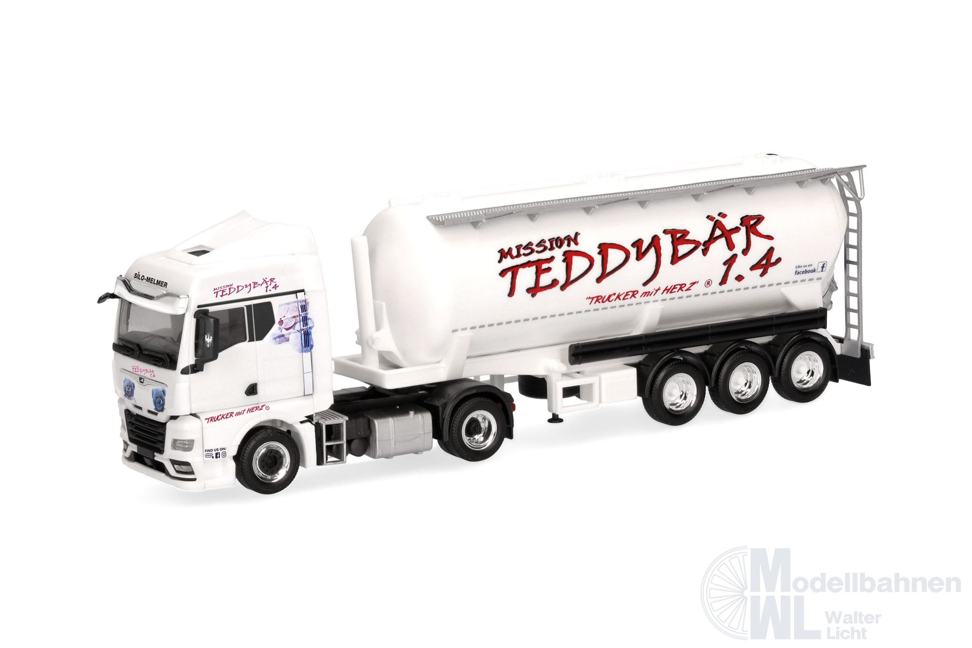 Herpa 318754 - MAN TGX GM Silo-Sz Melmer H0 1:87