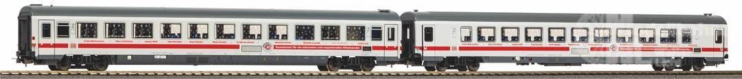 Piko 28303 - Personenwagen Set DB Ep.VI 2.tlg Azubis gegen Hass und GEwalt H0/GL