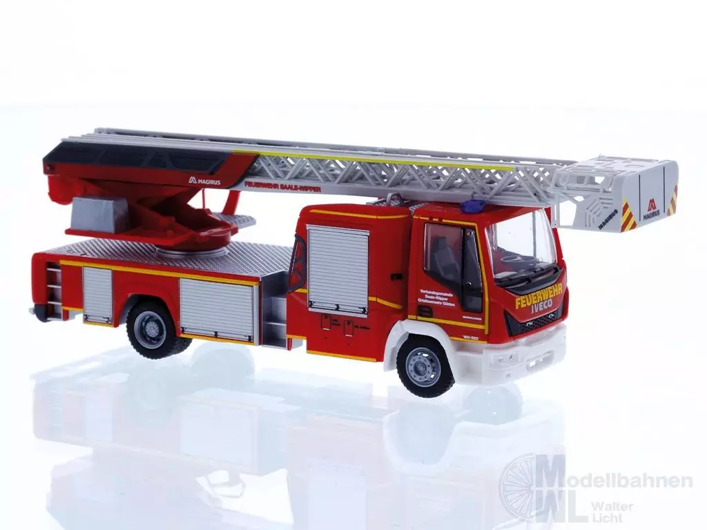 Rietze 68497 - Magirus DLK´18 FW Saale-Wipper H0 1:87