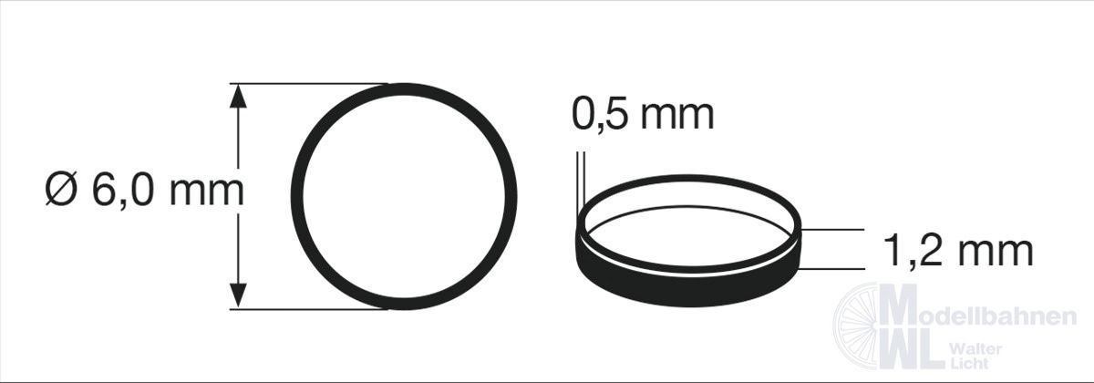 Fleischmann 948003 - Haftringsatz 10 Stück Spur N