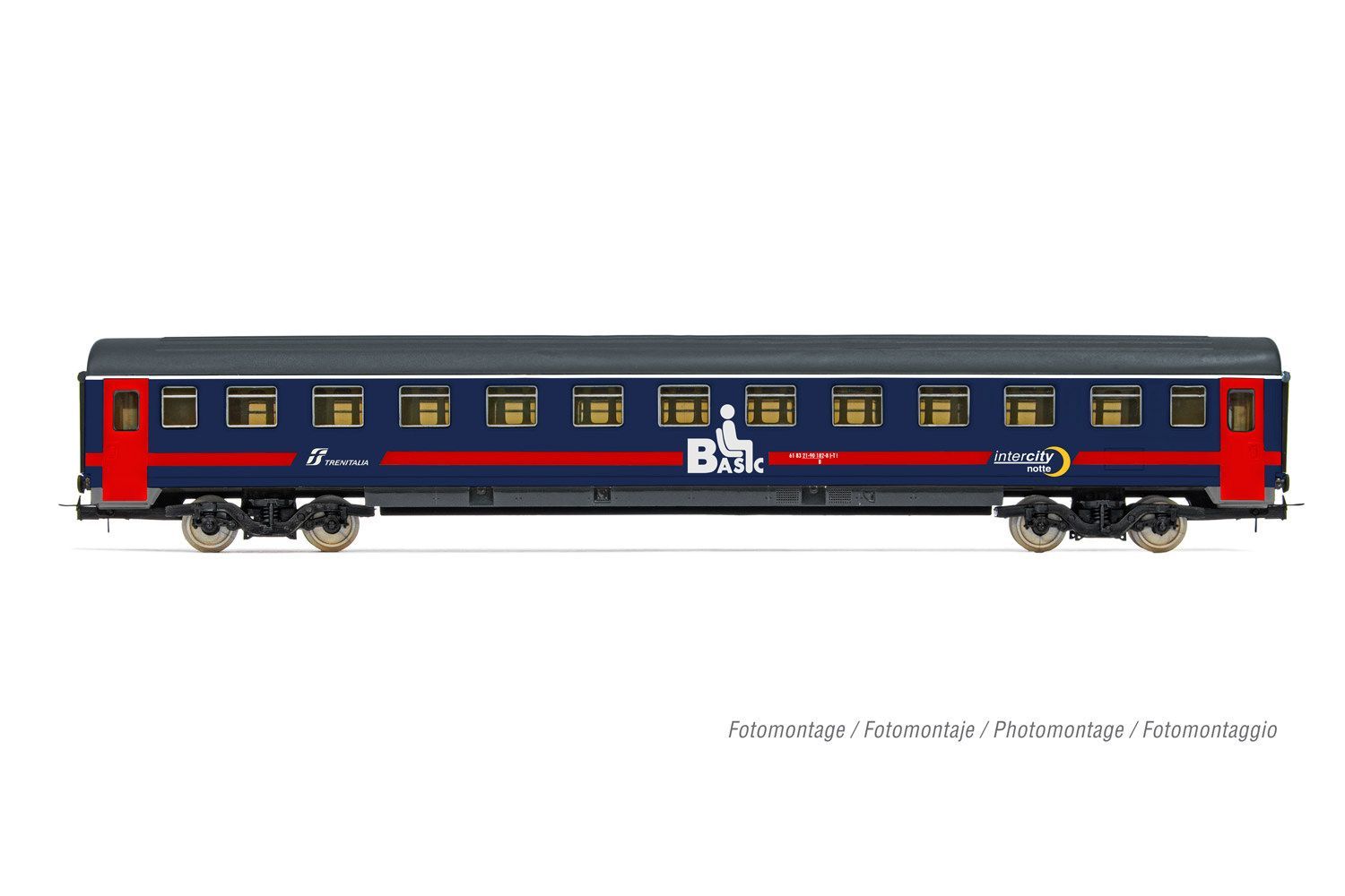 Lima 4051 - Personenwagen FS Ep.VI 2.KL. Notte Basic Lackierung H0/GL