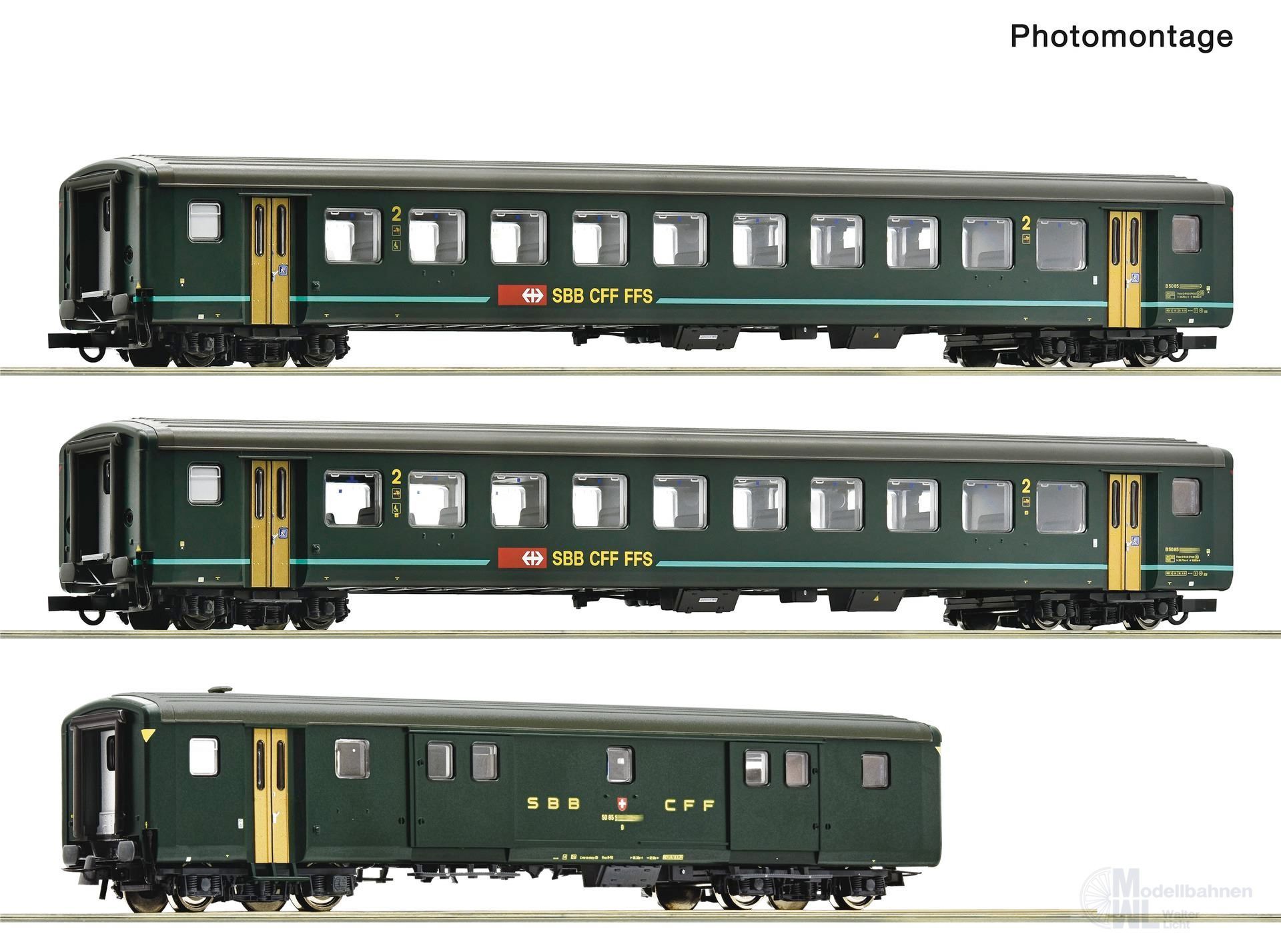 Roco 6200090 - Personenwagen Set SBB Ep.V 3.tlg. IR 1617 Set 1 H0/GL