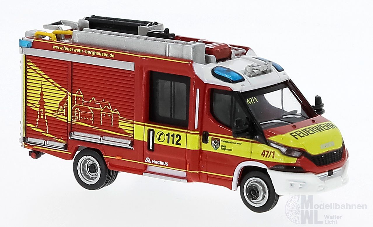 PCX-Models 870549 - Iveco Magirus Daily MLF Feuerwehr Burghausen 2021  H0 1:87