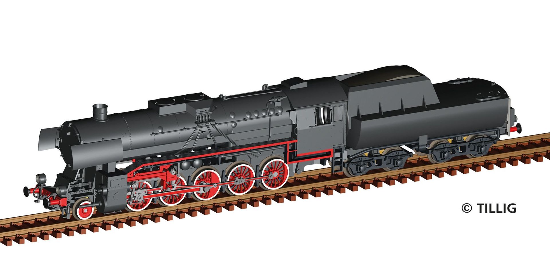 Tillig 02062 - Dampflokomotive Reihe Ty43 PKP Ep.III TT 1:120