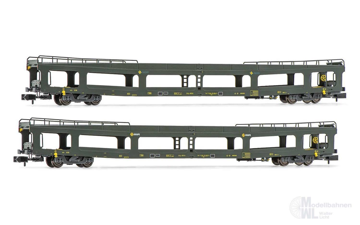 Arnold 4350 - Autotransportwagen Set RENFE Ep.IV DDm 2.tlg. N 1:160