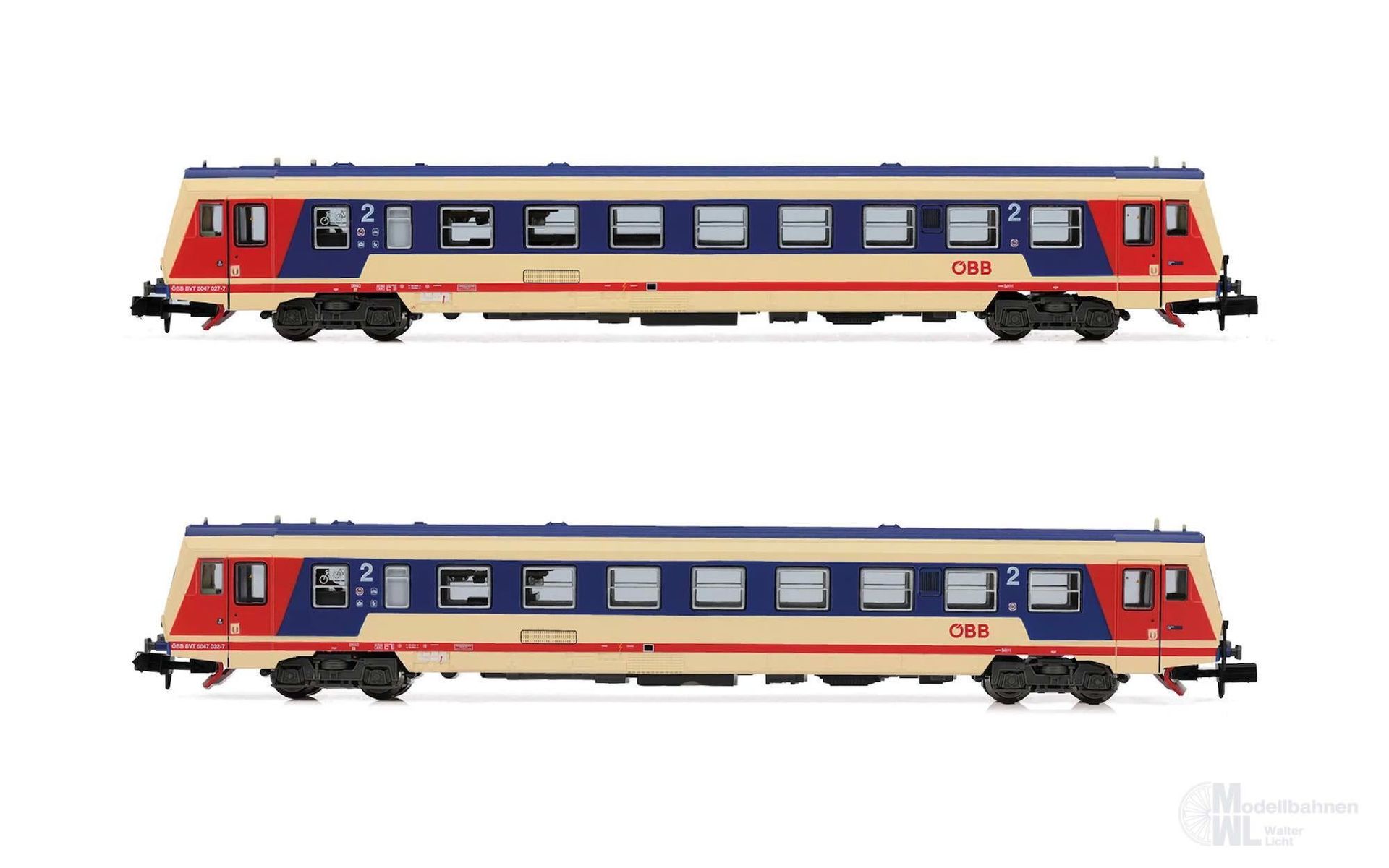 Arnold 2522 - Triebwagen BR 5047 ÖBB Ep.IV/V gr,blau/beige N 1:160