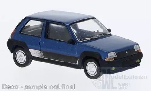 PCX-Models 870297 - Renault 5 GT Turbo metallic blau 1985  H0 1:87