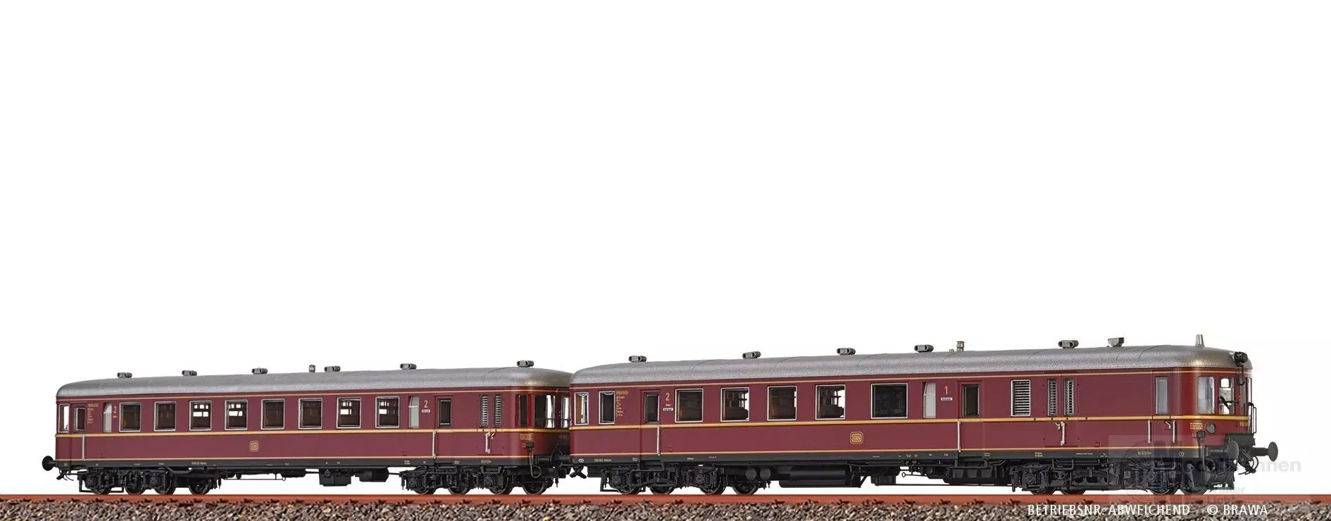 Brawa 44724 - Triebwagen VT 60.5 DB Ep.III 2.tlg. H0/GL Basic+