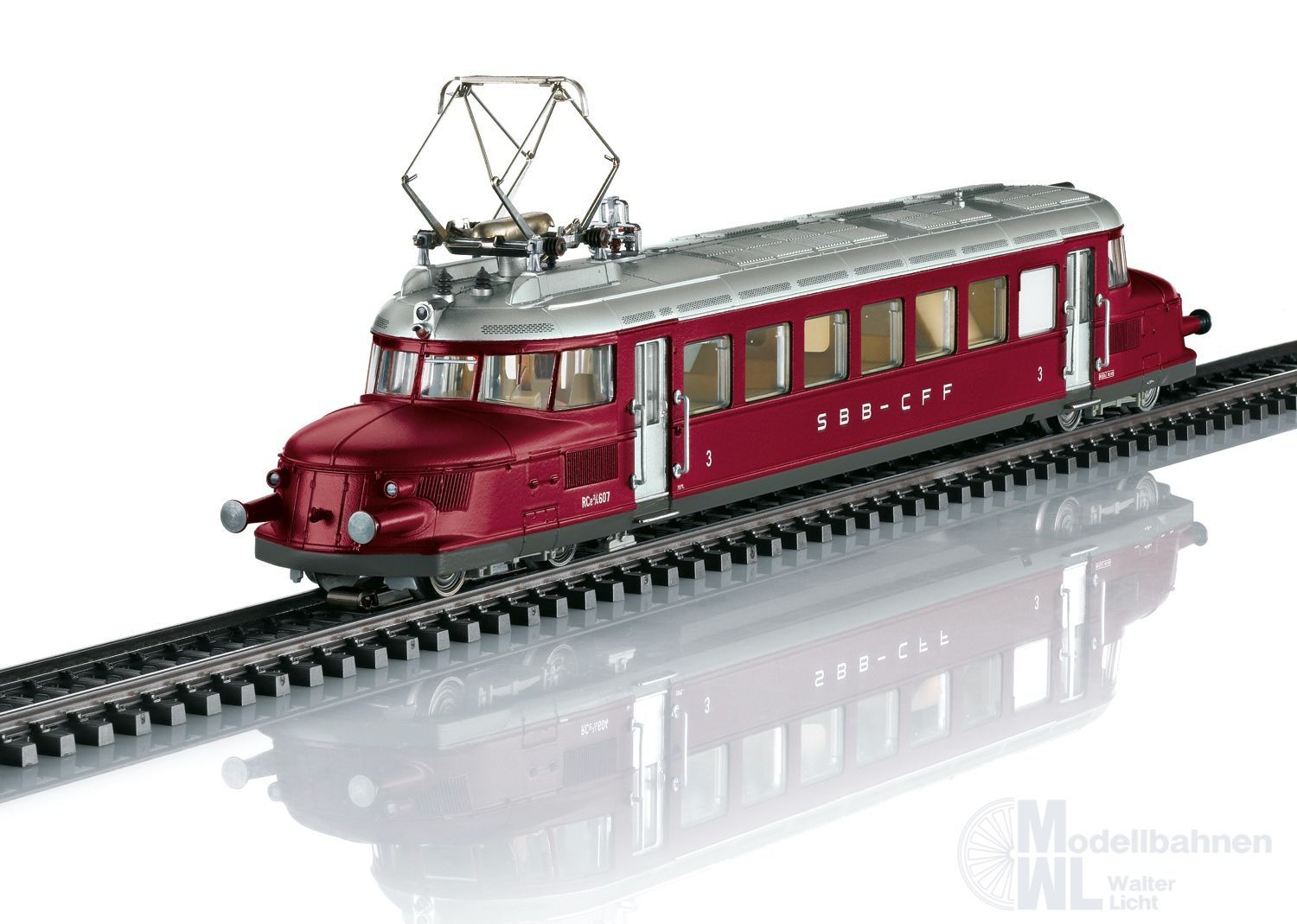 Märklin 38860 - Schnelltriebwagen Serie RCe 2/4 SBB Ep.III/VI Roter Pfeil H0/WS Sound