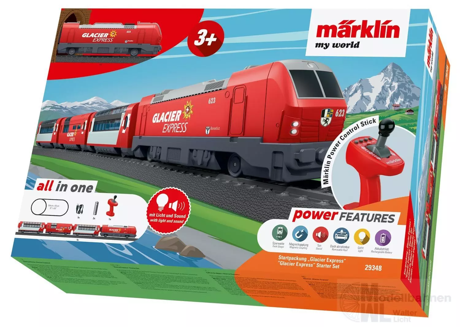 Märklin 29348 - MyWorld Startpackung Glacier Express